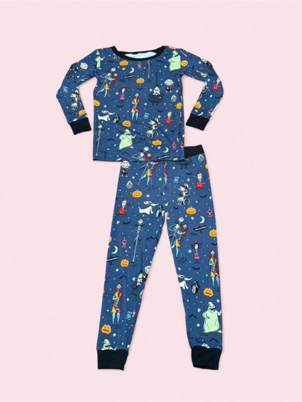 Little Sleepies 3T Nightmare Before Christmas Bamboo Pajama Set Jack Sally